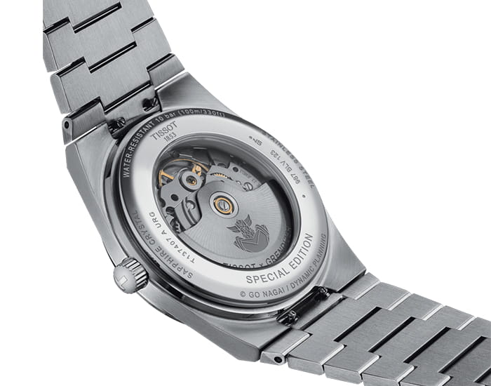 Tissot Tissot PRX UFO Robot Grendizer T137.407.11.041.02, prx швейцария мужские часы на браслете нержавеющая сталь боковой вид